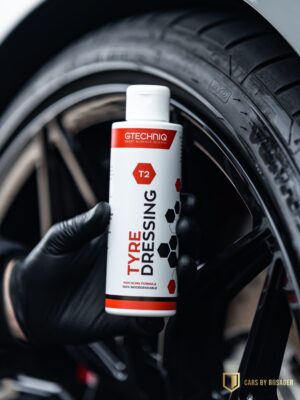 Gtechniq T2 Tyre Dressing – giver dine dæk et flot og ensartet finish.